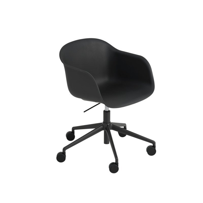 Fiber Armchair Swivel Base w. Gas Lift and Castors