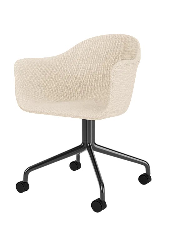 HARBOUR DINING CHAIR STAR BASE WITH CASTERS