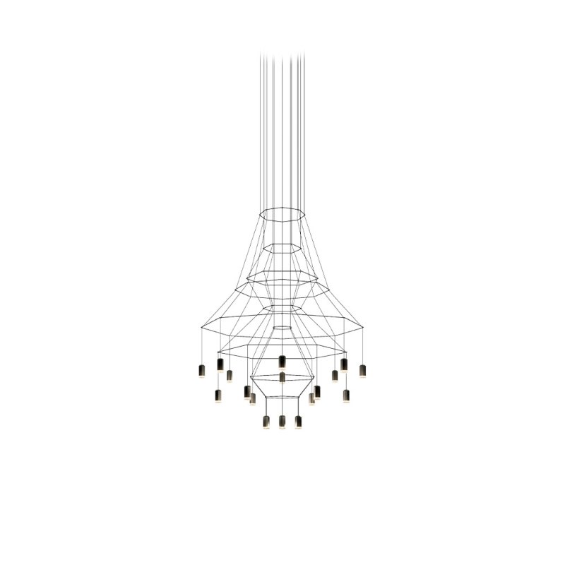 Wireflow chandelier